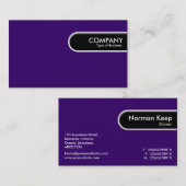 Runde Kante - Tief Lila Visitenkarte (Vorne/Hinten)