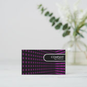 Runde Kante - Tone Corner - Magenta Visitenkarte (Stehend Vorderseite)
