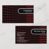 Runde Kante - Tone Corner - Rot Visitenkarte (Vorne/Hinten)