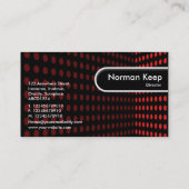 Runde Kante - Tone Corner - Rot Visitenkarte (Rückseite)