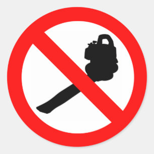 Runde keine Blumen! Runder Aufkleber