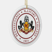 + Runde Keramik mit dem Logo des PMC-Siegels Keramik Ornament (Rechts)