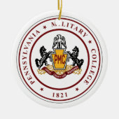 + Runde Keramik mit dem Logo des PMC-Siegels Ornament (Vorne)