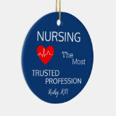 Runde Keramik Nurse Ornament (Rechts)