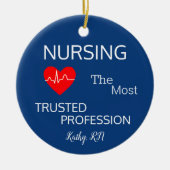 Runde Keramik Nurse Ornament (Vorne)