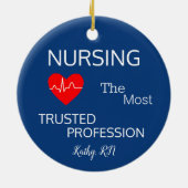 Runde Keramik Nurse Ornament (Hinten)