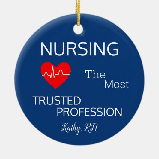 Runde Keramik Nurse Ornament (Hinten)