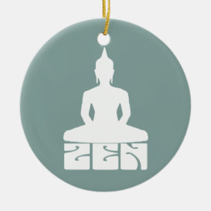 Runde Keramikverzierung ZEN MOOD Keramik Ornament