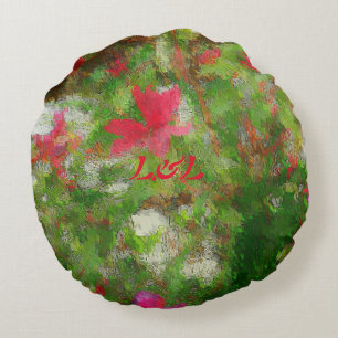 Runde Kissen Klasse A Baumwolle "Artist:Nature"