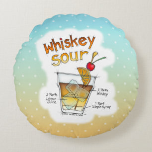 RUNDE KISSEN - WHISKEY SOUR REZEPT COCKTAIL KUNST