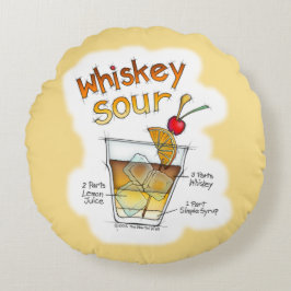 RUNDE KISSEN - WHISKY-SAURE REZEPT-COCKTAIL-KUNST