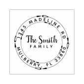 Runde Kreislaufpfeile Briefmarke der Herz-Rücksend Gummistempel (Prägung)