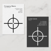 Runde Kreuzungen Visitenkarte (Vorne/Hinten)