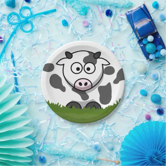 Runde Kuh Pappteller (Party)