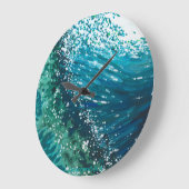 Runde Küstenwache von Margaret Juul Große Wanduhr (Winkel)