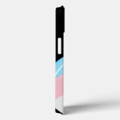 Runde lächelnde Transgender-Flagge Case-Mate iPhone Hülle (Rückseite / Rechts)