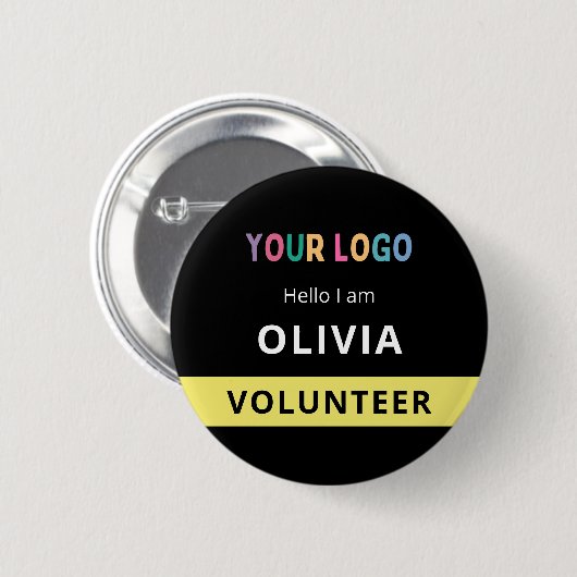 Runde Logo für das Abzeichen "Name des Events" des Button (Vorne & Hinten)