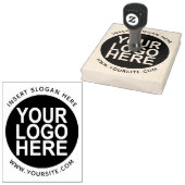 Runde Logo für Ihr Unternehmen Große Briefmarke Gummistempel (Stempel)