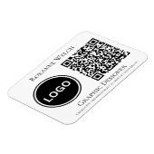Runde Logo QR Code Unternehmen Flexible Magnet (Linke Seite)