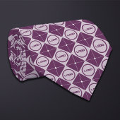 Runde Logos Diamond Muster Necktie Krawatte