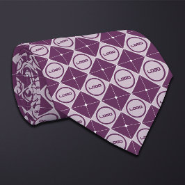 Runde Logos Diamond Muster Necktie Krawatte