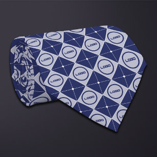 Runde Logos Diamond Muster Necktie Krawatte