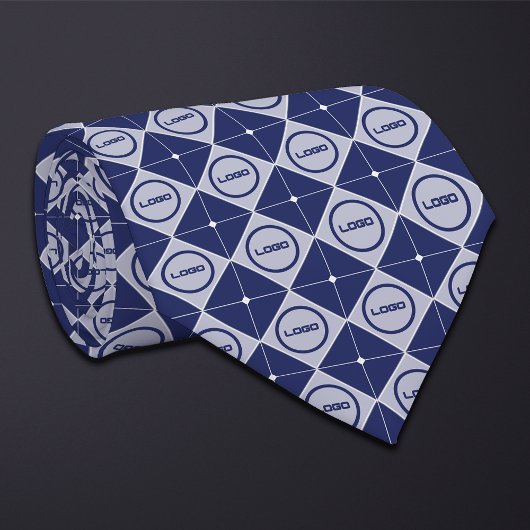 Runde Logos Diamond Muster Necktie Krawatte