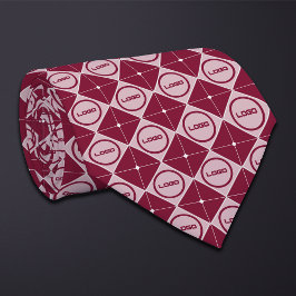 Runde Logos Diamond Muster Necktie Krawatte