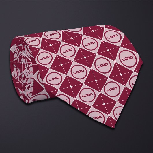 Runde Logos Diamond Muster Necktie Krawatte