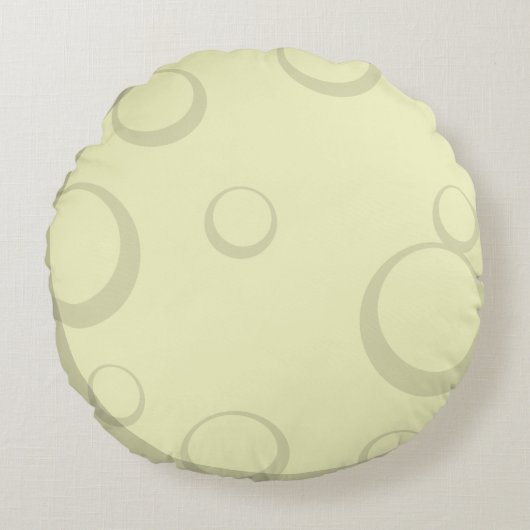 RUNDE LUNAR VOLLSTÄNDIGE MUNDSCHEIBE RUNDES KISSEN (Vorderseite)