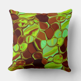 Runde, metallische Wahrnehmung Kissen