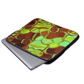 Runde, metallische Wahrnehmung Laptopschutzhülle (Vorne Knopf)