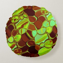 Runde, metallische Wahrnehmung Rundes Kissen