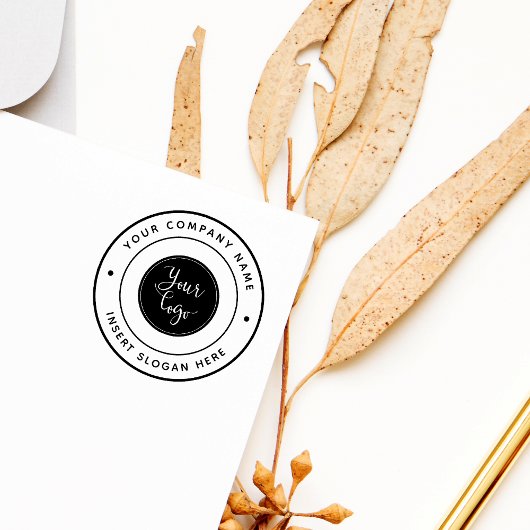 Runde mit kundenspezifischen Werbeplakaten Gummistempel