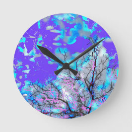 Runde (Mittel)4 Moderne Kunst Runde Wanduhr