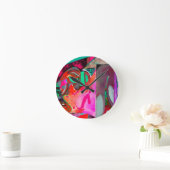 Runde (Mittel)7 Moderne Kunst Runde Wanduhr (Zuhause)