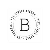 Runde Monogramm Personalisierte Briefmarke Gummistempel (Prägung)
