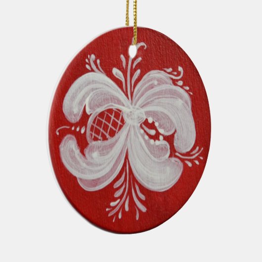 Runde norwegische Keramik-Verzierung Keramikornament (Rechts)