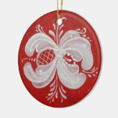 Runde norwegische Keramik-Verzierung Keramikornament (Links)