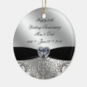 Runde Ornament zum 60. Geburtstag der Diamanten (Links)