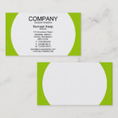 Runde Panel - Weiß mit Grün 99CC00 Visitenkarte (Vorne/Hinten)