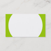Runde Panel - Weiß mit Grün 99CC00 Visitenkarte (Rückseite)