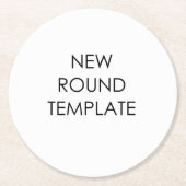 Runde PapierUntersetzer-Schablone Runder Pappuntersetzer (Vorderseite)