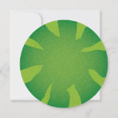 Runde Party Einladungen (Rückseite)