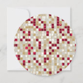 Runde Personalisierte Disco Valentine's Card Feiertagskarte (Rückseite)