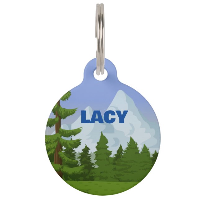 Runde Pet-Tag Haustiermarke (Vorderseite)