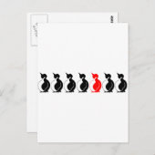 Runde Pinguin-Gruppe Postkarte (Vorne/Hinten)