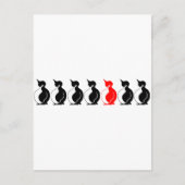 Runde Pinguin-Gruppe Postkarte (Vorderseite)