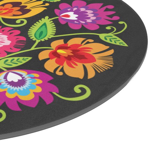 Runde polnische Folklore Schneidebrett (Ecke)