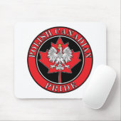 Runde polnische Kanadierin Mousepad (Mit Mouse)